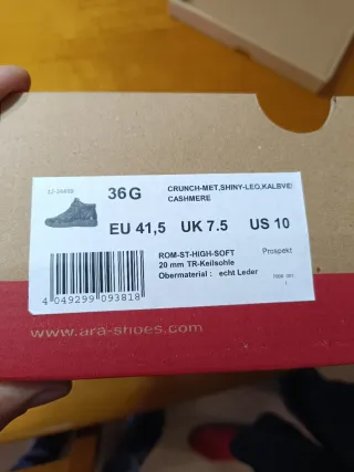 Zapatillas altas ara-shoes multicolor/plata