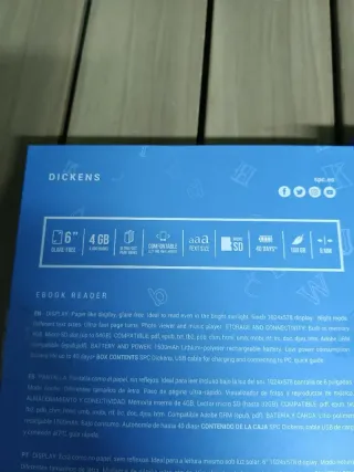 SPC Dickens Light 2 - Libro electrónico con de 6"