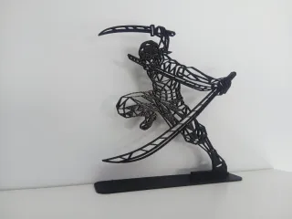 Figura Zoro One Piece Geométrica impresa en 3d.
