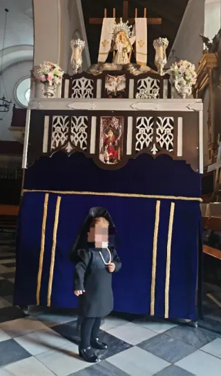 Vestido de mantilla negro