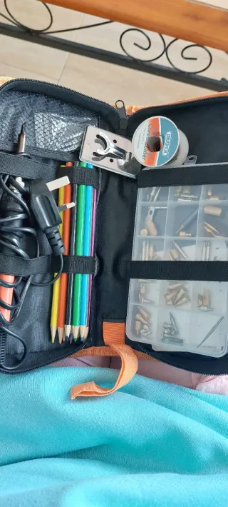 Set 6 Gubias UNIROI Madera+soldador de estaño kit