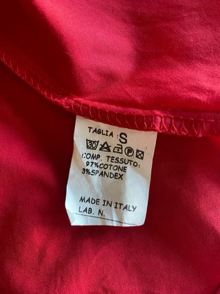 Abito Y2K rosso in cotone