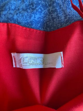 Abito Y2K rosso in cotone