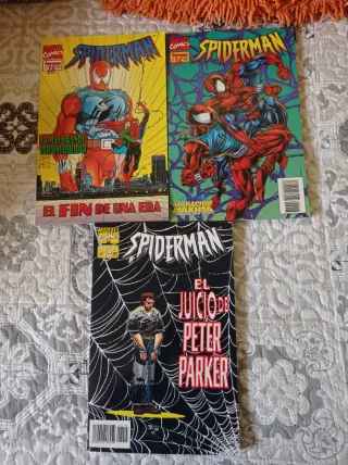 Lote cómics Spider-man lomo blanco