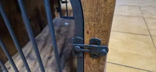 Jaula para perros de madera y metal, sin estrenar
