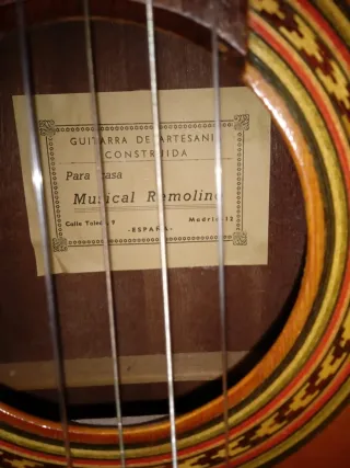 Guitarra Española Artesana Musical Remolino Adalid