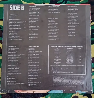 Agnostic Front. Cause For Alarm LP Vinilo 1986