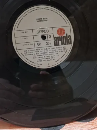 Vinilo Camilo Sesto Amaneciendo