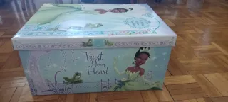 Scatola Principessa Tiana Disney per riporre oggetti in cartone
