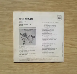 Bob Dylan - Animals. Single España 1979.