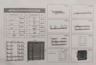 Armario Portátil Tela 150x175x45cm