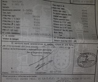 SEMIRREMOLQUE EN CHASIS