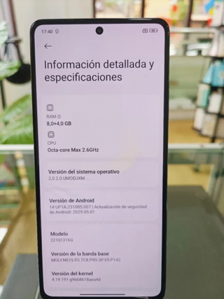 Xiaomi Redmi Note 12 Pro 5G Negro 256GB