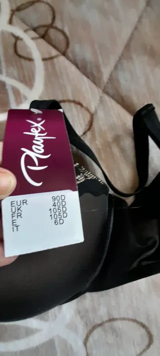 Sujetador Playtex Negro Encaje