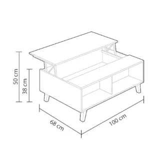 Mesa elevable Zaiken Plus grande