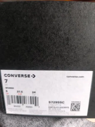 Zapatillas Converse Blancas y Grises