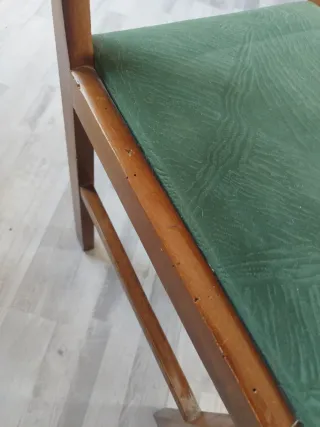 2 Sillas Comedor Madera Terciopelo