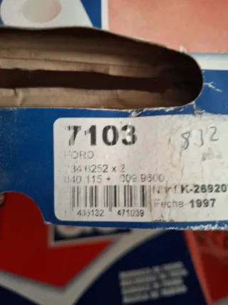 Ford Escort XR3i_RS Turbo kit frenos traseros