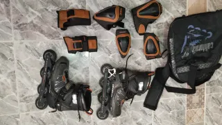Patines en línea Oxelo y protecciones