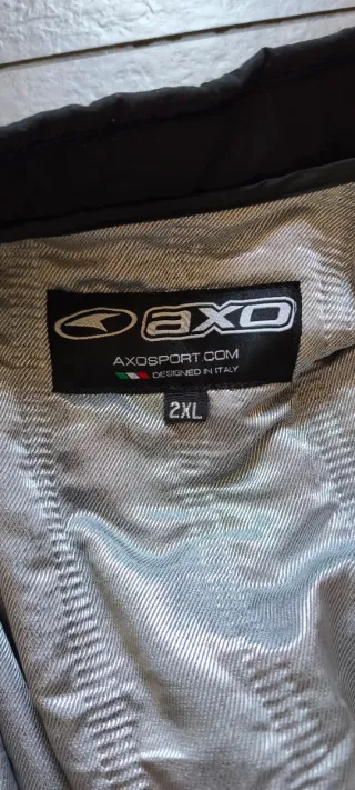 Chaqueta motera AXO Voyager Negra/Gris