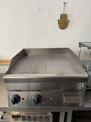 Plancha Eléctrica Cocina Placa Mixta