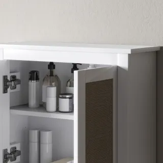 Armario Baño Pared Rattan 60x19,5x49,4 cm