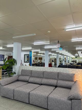 Sofá Chaiselongue Gris con Almacenaje