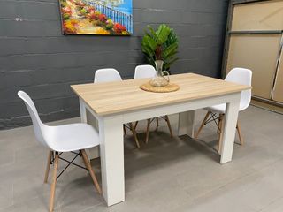 OFERTA DE MESA/COMEDOR NORDICA + 4 SILLAS