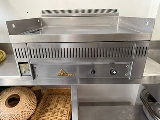 Plancha de Gas Cromo Profesional