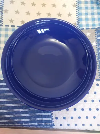 3 Platos, Azucarero y Lechera Cerámica