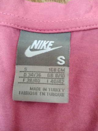 Camiseta Nike Rosa sin Mangas