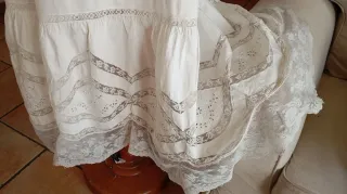 Vestido antiguo victoriano.