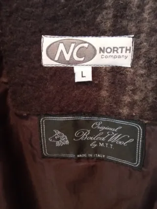 Abrigo cuadros caballero marrón