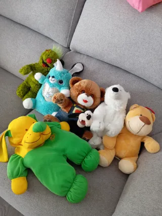Lote Peluches Oso, Perro, Oso Polar, Grinch