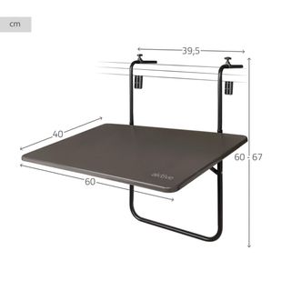 Mesa plegable balcón Aktive