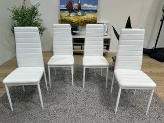 Conjunto de mesa con sillas - blanco