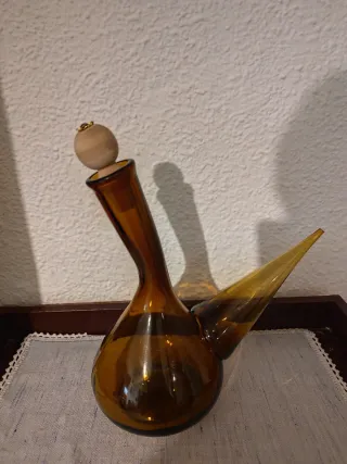 Porrón antiguo Duralex ámbar