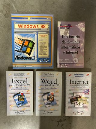 5 libros de informatica años 2000 Anaya