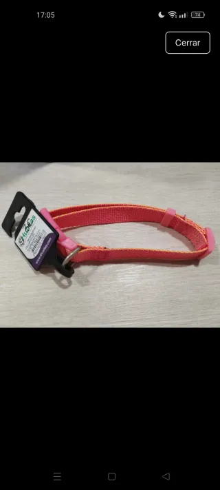 Collar para mascotas Huellas rosa