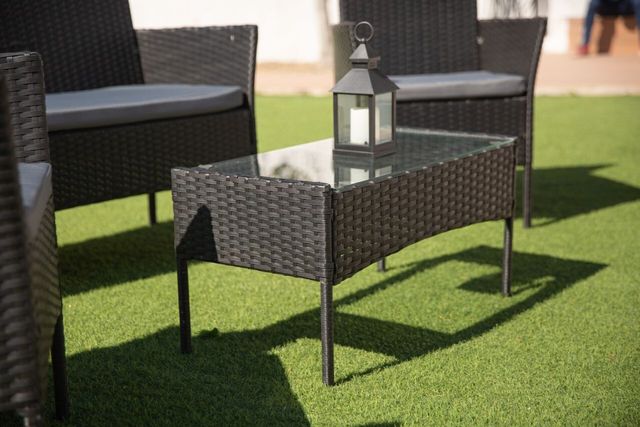 Pack terraza - sofá + mesa + 2 sillas