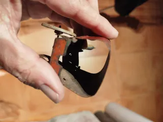 Antiguo tartana carrito hojalata juguete