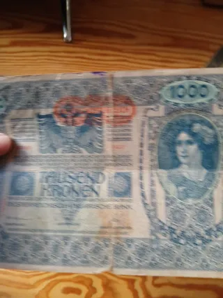 3 Billetes 1000 Coronas Austro-Húngaro