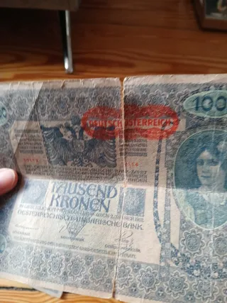 3 Billetes 1000 Coronas Austro-Húngaro