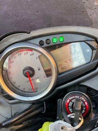 Kawasaki Naked Negra/Gris