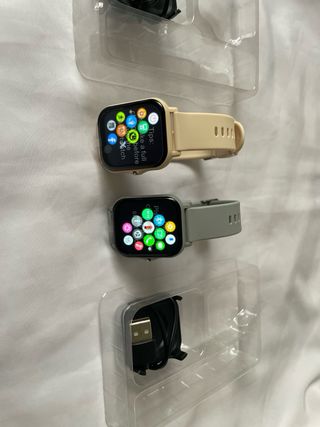 Smartwatch Pantalla Táctil HD 1.8 Beige/Gris