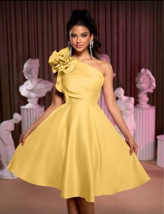 Vestido de evento boda dana de honor saten