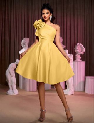 Vestido de evento boda dana de honor saten