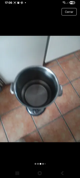 Cubitera de pie acero inoxidable con poco uso