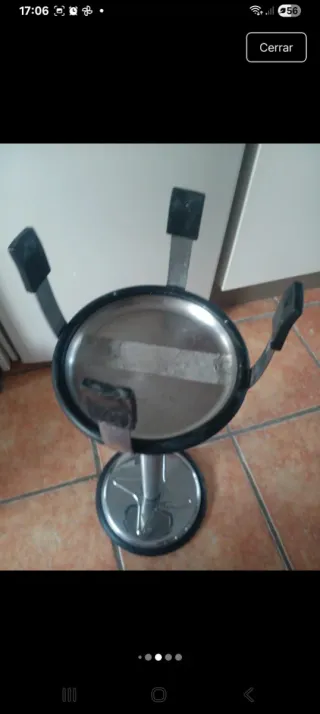 Cubitera de pie acero inoxidable con poco uso