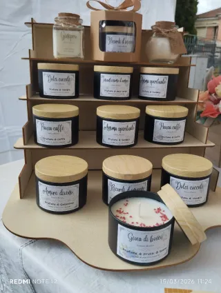 Candele profumate in cera di soia